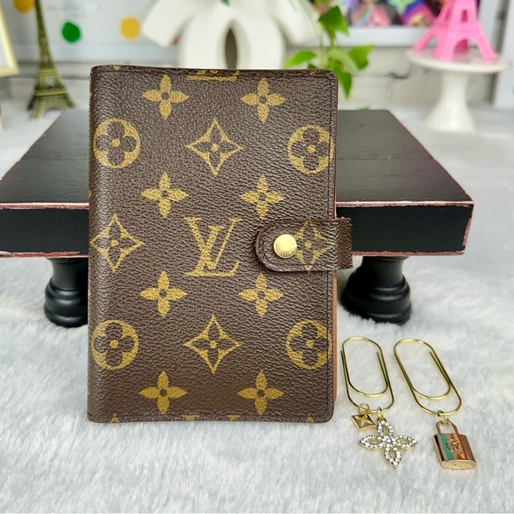 Louis Vuitton Handbags - Louis Vuitton Monogram Agenda Planner PM with handmade paper clips. GREA…